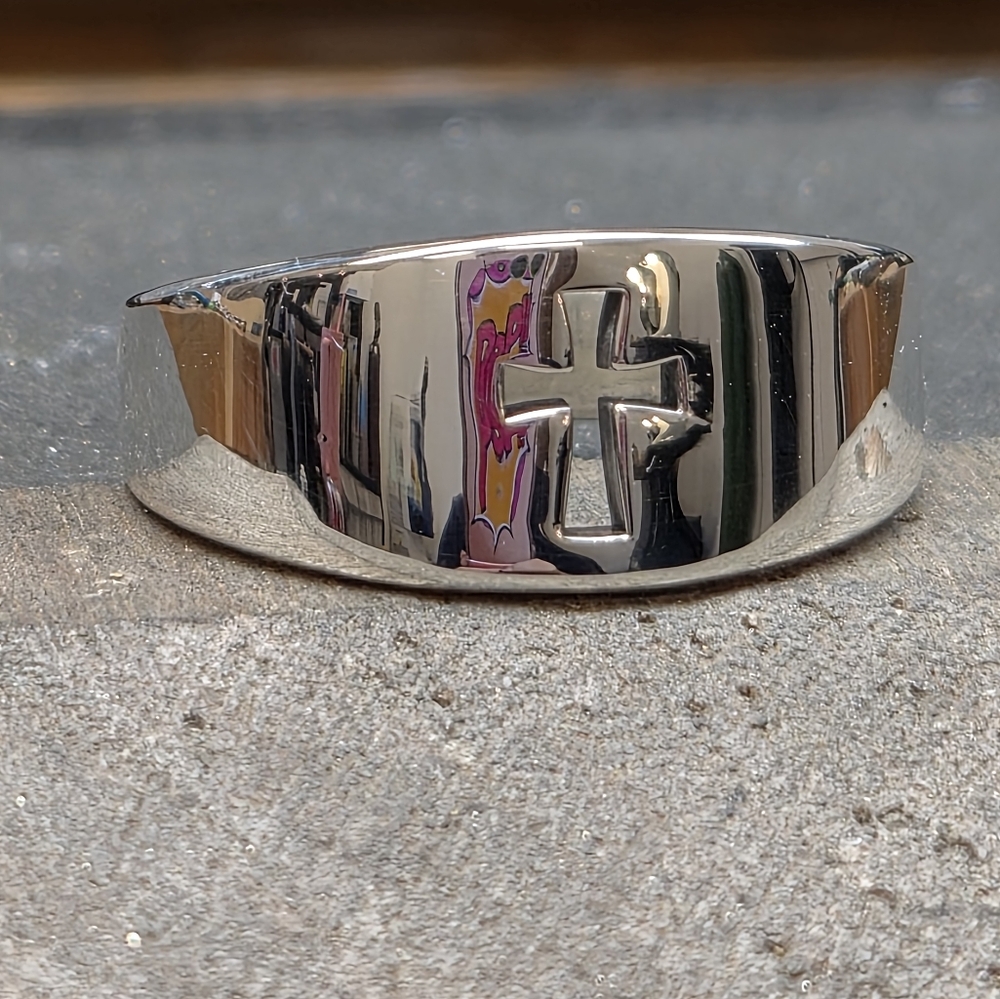 James Avery Cross Cutout Sterling Silver Ring Size 6